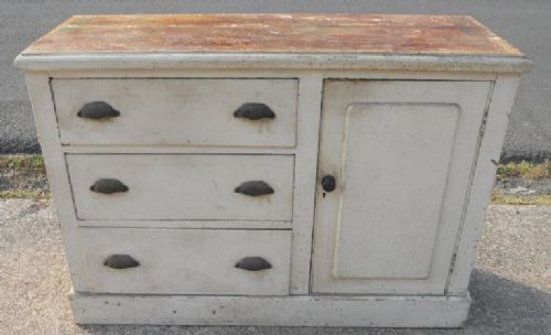 Victorian Painted Kitchen Dresser Base
