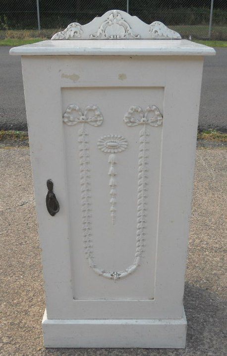 Edwardian Painted Bedside Cabinet