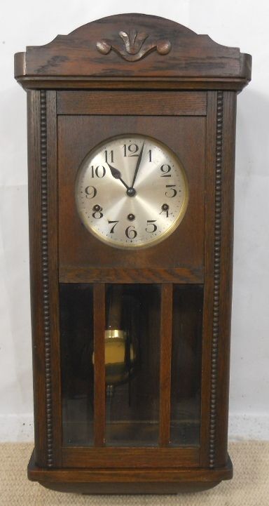 Oak Hanging Wall Clock Westminster Chimes