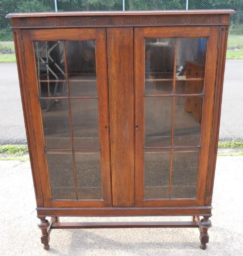 Oak Bookcase Cabinet