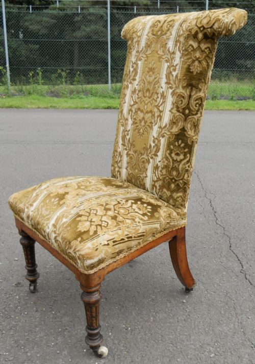 Victorian Upholstered Prayer Chair