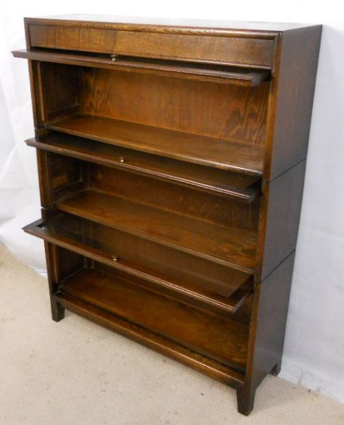 Oak Stacking Three Section Bookcase by Gunn