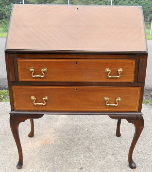 Edwardian Inlaid Mahogany Writing Bureau