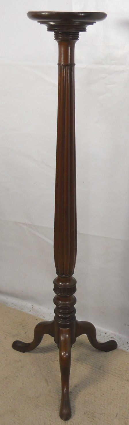 Georgian Style Mahogany Torchere Column Stand