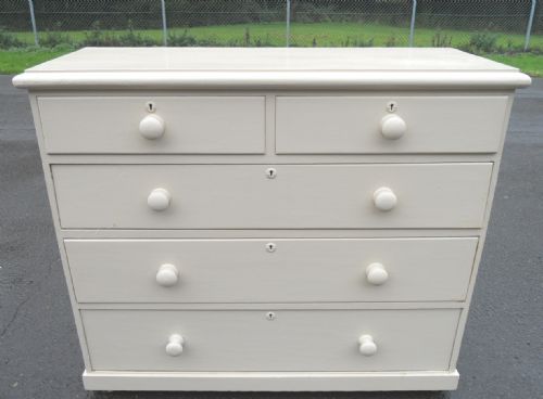 Victorian Painted Pine Chest of Drawers