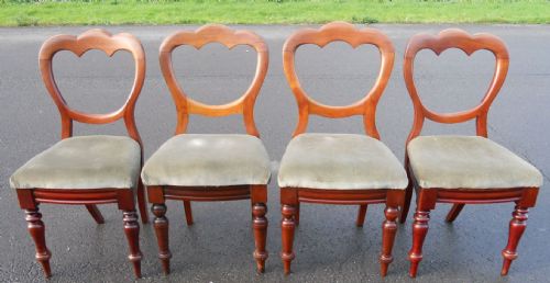 Four Victorian Mahogany Dining Chairs