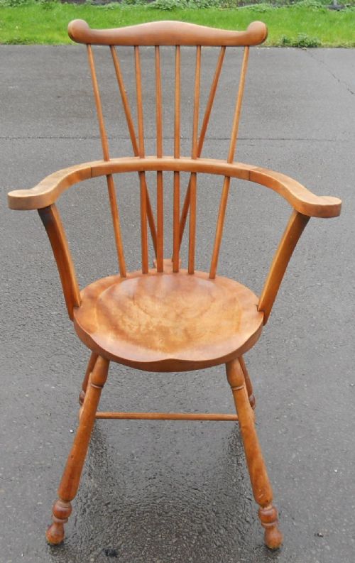 Light Elm Windsor Stickback Armchair