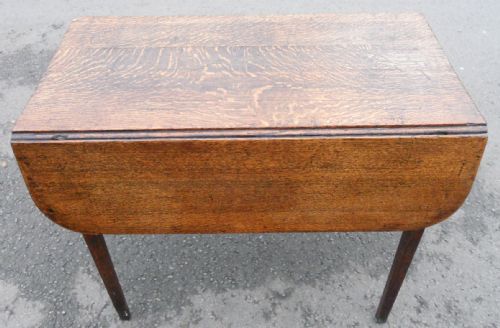 fig 1. Georgian Oak Pembroke Table 