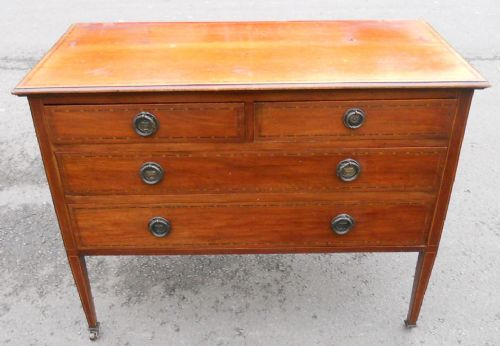 Edwardian Inlaid Mahogany Chest of Drawers