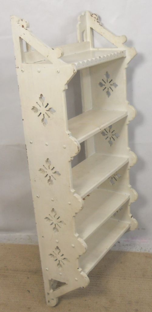 Edwardian Painted Hanging Bookshelves