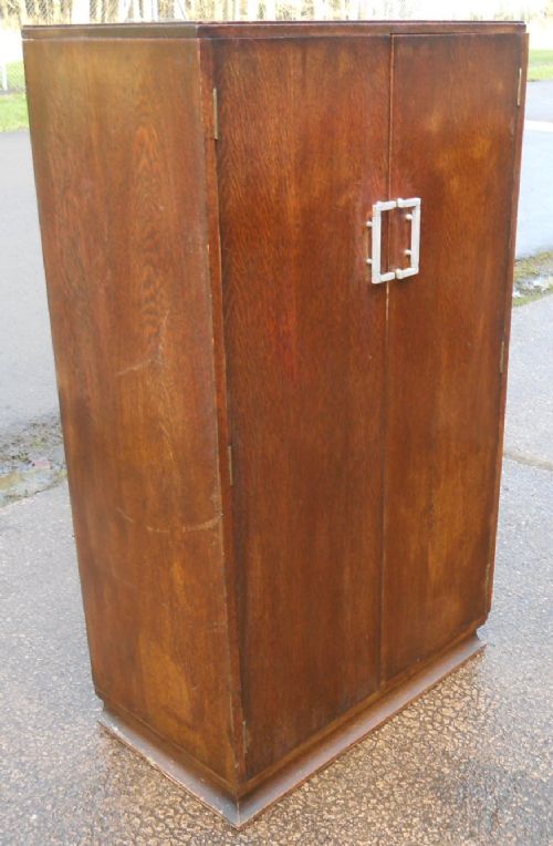 fig 1. Deco Oak Small Hanging Fitted Wardrobe