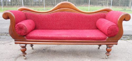 Victorian Mahogany Double End Couch Settee