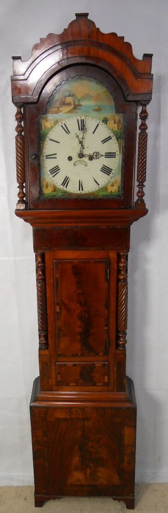 Victorian Mahogany Case Eight Day Grandfather Clock