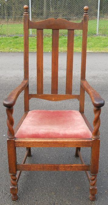 Large Oak Carver Armchair