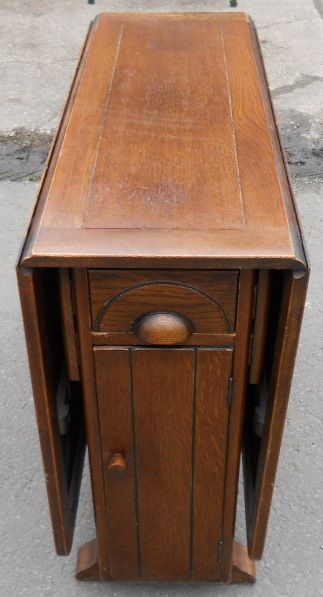 Deco Oak Dropleaf Dining Table to Seat Six