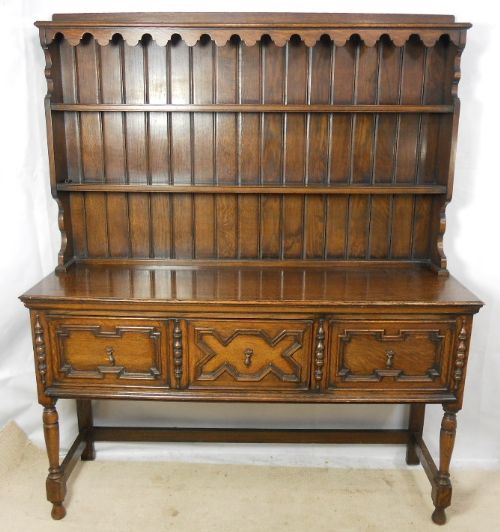Jacobean Style Oak Dresser