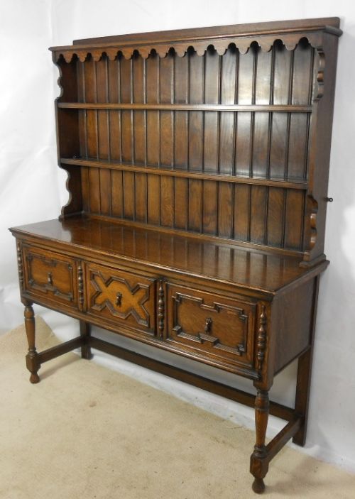 fig 1. Jacobean Style Oak Dresser