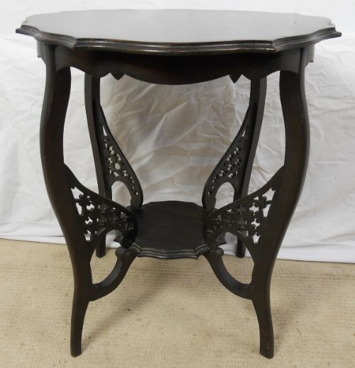 Edwardian Ebonized Centre Occasional Table