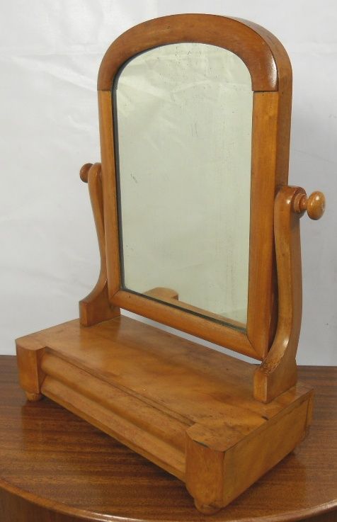 Victorian Satin Birch Swing Dressing Mirror