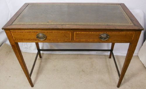 Edwardian Inlaid Mahogany Writing Table