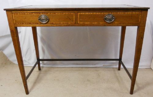 fig 1. Edwardian Inlaid Mahogany Writing Table