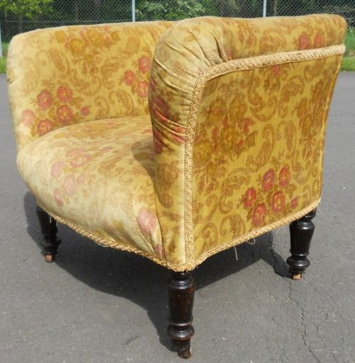 Victorian Upholstered Tub Armchair