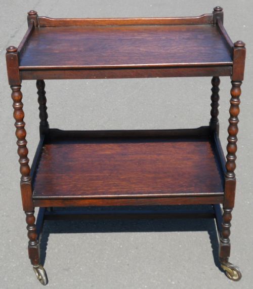 Oak Two Tier Tea Trolley