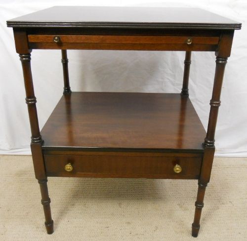Georgian Style Two Tier Mahogany Table Stand