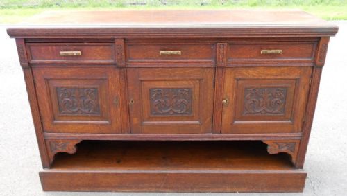 Edwardian Oak Sideboard Base