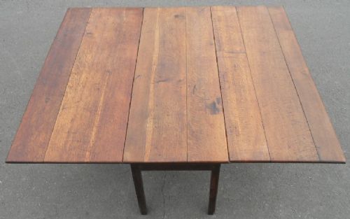 Georgian Large Oak Dropleaf Dining Table
