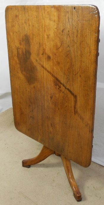 Georgian Oak Rectangular Tripod Breakfast Table