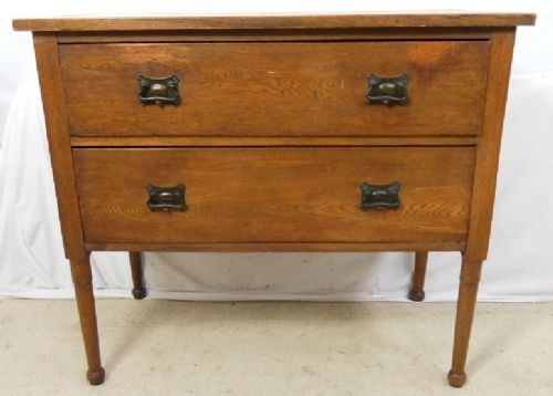 Edwardian Small Oak Chest of Drawers