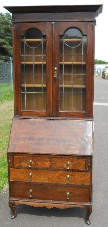 Oak Bureau Bookcase