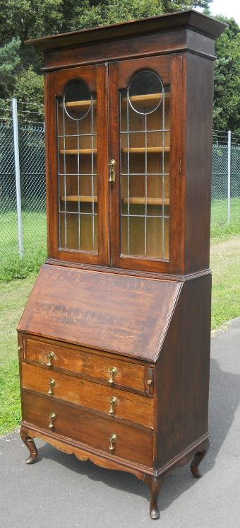 fig 1. Oak Bureau Bookcase