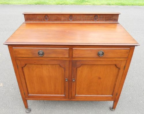 Edwardian Mahogany Two Door Cupboard Base