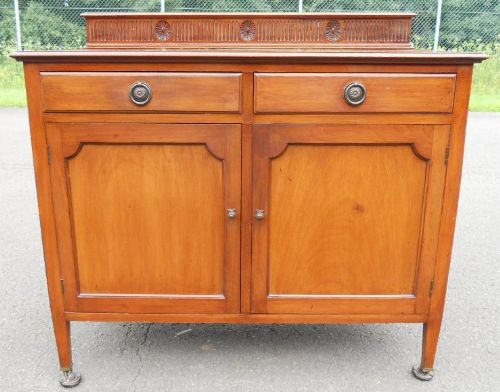 fig 1. Edwardian Mahogany Two Door Cupboard Base