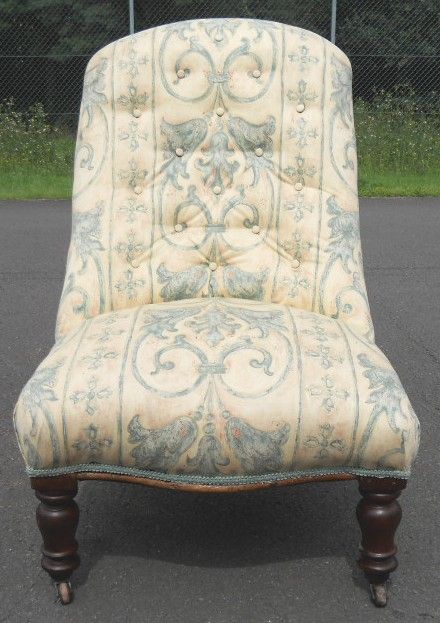fig 1. Victorian Upholstered Nursing Chair