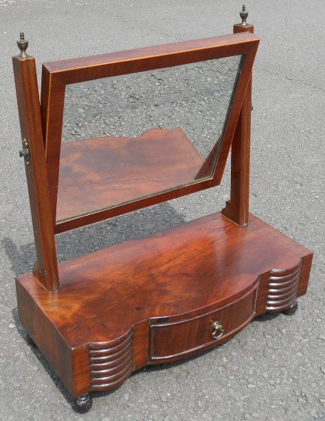 Georgian Mahogany Ladies Toilet Mirror