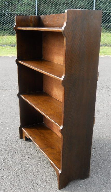 Oak Standing Open Bookshelves