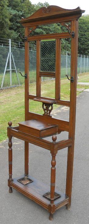 Edwardian Oak Hallstand