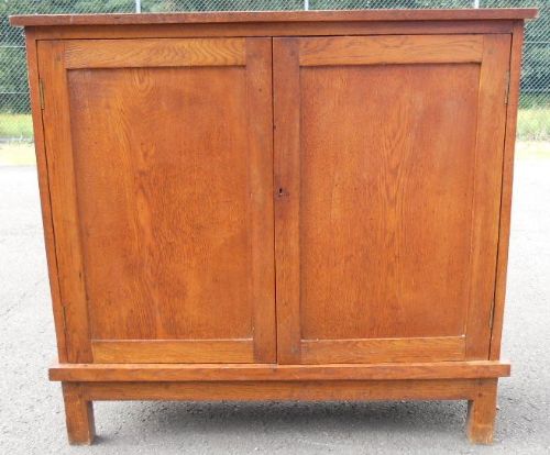 Oak Standing Two Door Cupboard