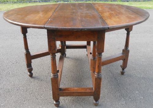 Antique Oak Gateleg Dining Table