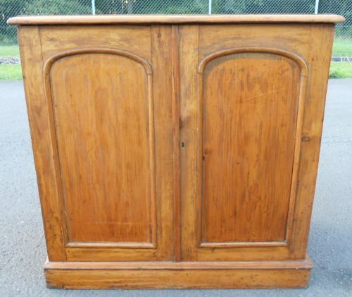 Victorian Pine Two Door Cupboard Base