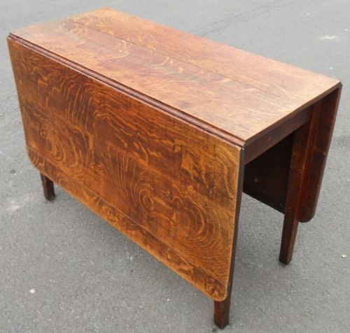 fig 1. Georgian Oak Dropleaf Dining Table to Seat Six 