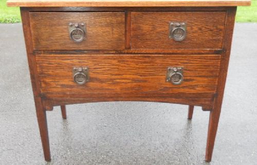 Edwardian Small Oak Chest of Drawers