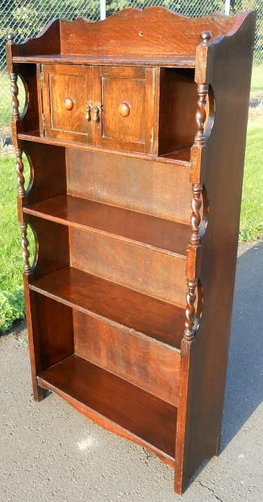 Oak Open Standing Bookcase