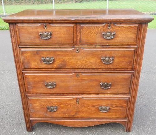 Edwardian Oak Chest of Drawers