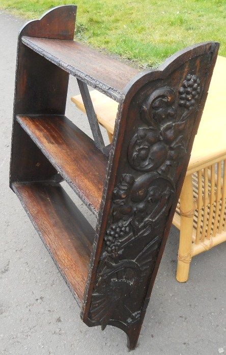 Victorian Carved Hanging Wall Shelves