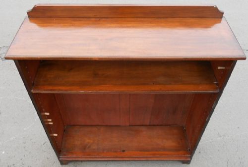 Edwardian Mahogany Open Bookcase