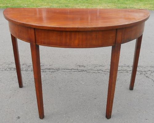Georgian Mahogany 'D' End Console Table